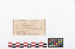 Etikett zu Bronzezügelhaken (NHMW-PRAE-025148)